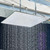 60cm LED Rainfall Shower Head Solid Brass RGB LED Changing Shower Head Large Rain Shower Head For Bathroom Shower