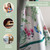 Apron 100% Cotton 27.50 Inch x 31.50 Inch 1 Piece Adjustable Neck Strap Cloth Apron with Center Pocket for Mother's Day Gifts, Chef, Women & Men, Wedding, Tropiques - Spring/Summer