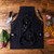 Professional Chef's Kitchen Apron-Sous Team 6"-Heavy Duty Waxed Canvas-5 StoragePockets + Towel & Tong Loop-Liquid Repellent Coating- Adjustable Straps