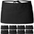 12 Pack - Black Server Waist Aprons, Waitress Half Apron
