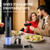 Electric Wine Opener, Rechargeable Cordless Wine Accessories, Stainless Steel Cordless Automatic Wine Bottle Corkscrew with Vacuum Stoppers, Foil Cutter for Home Party Wedding, Bars(Black)