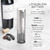 Electric Corkscrew with Lithium-Ion Battery | Easy Cork Removal, USB Charging, LED Lights | Stainless Steel Wine Opener for Home and Parties (WO3032)