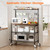 Bakers Rack with Power Outlet & Storage, 36 Inch Microwave Stand Kitchen Cart, 4-Tier Metal Kitchen Shelves Cart with Wheels & 20 S-Hooks for Kitchen, NSF Certified, 63 x 18 x 36 Inch-Black Bakers Rack with Power Outlet & Storage, 36 Inch Microwave Stand Kitchen Cart, 4-Tier Metal Kitchen Shelves Cart with Wheels & 20 S-Hooks for Kitchen, NSF Certified, 63 x 18 x 36 Inch-Black