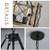 Modern Farmhouse Chandelier, Rustic 4-Light Dining Room Chandelier Light Fixture Kitchen Island Light, Adjustable Hanging Light for Bedroom Entryway Foyer Living Room, Grey Wood