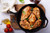 Saute Fry Pan - Chefs Pan, Pre-Seasoned Cast Iron Skillet - Frying Pan 12 Inch - Safe Grill Cookware for Indoor & Outdoor Use - Cast Iron Pan - Cooking Gifts for Men & Women (Black)