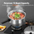 12 Quart Pressure Cooker, Aluminum Pressure Canner w/Cooking Rack for Steaming,Canning and Stewing, Silver