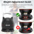 Ativafit 7 in 1 Adjustable Kettlebell 5-44lbs Adjustable Kettlebell with Solid Aluminum Handle Quick Adjustment Weights With Safety Locking Systerm Space Saving Strength Training For Women and Men Full Body Home Gym Workout