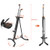 Vertical Climber Exercise Machine for Home Gym with 4 Metal Guide Rails Folding Exercise Climber Cardio Workout Machine 5-Level Heights Stair Stepper Newer Version, Easy to Assemble