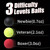 Boxing Reflex Ball Family Pack Boxbollen Game Pack of 5-3 React Reflex Balls Plus 2 Adjustable Headbands, Great for Reflex, Boxing Reflex Training Set Fight Skill and Hand Eye Coordination Training