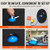 VEVOR Half Exercise Ball Trainer, 23 inch Balance Ball Trainer, 660 lbs Capacity Stability Ball, Yoga Ball with Resistance Bands and Pump, Strength Fitness Ball for Home Gym, Full Body Workouts, Blue