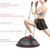 EVERYMILE Balance Ball Trainer with Resistance Bands & Pump Stability, 23.6 inch Yoga Exercise Ball for Home Gym Core Training Anti-Skid Surface Black