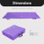 BalanceFrom Folding Gymnastics Mat Home Gym Floor Tumbling Equipment, Purple