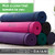Gaiam Essentials Premium Yoga Mat with Yoga Mat Carrier Sling, Grey, 72"L x 24"W x 1/4 Inch Thick