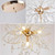 Modern Crystal Chandeliers, Gold Metal Firework Dandelion Sputnik Ceiling Hanging Pendant Lighting Fixtures (12-Light) Modern Crystal Chandeliers, Gold Metal Firework Dandelion Sputnik Ceiling Hanging Pendant Lighting Fixtures (12-Light)