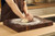 American Black Walnut Wood Cutting Board 20"x15"x2"(Large and Thick) for Kitchen with Juice Groove, Inner Handles, End Grain Butcher Block Finished