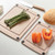 All-In-One Cutting Board with Non-Slip Feet and Juice Groove, 14.5" × 11.25", Natural/Black