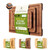 3 Packs Bamboo Cutting Board Set with Non Slip Feet and Over Sink Nice Solid Thick Wood Juice Groove Chopping Board