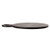 Round Acacia Wood Cheese and Cutting Board with Circle Handle, Black