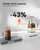 Stainless Steel Electric Salt & Pepper Grinder Set (Black/Cream) - USB-C Rechargeable Mills with 66g XXL Capacity