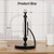 Paper Towel Holder Countertop, Black Paper Towel Holder with Spring Activated Arm and Damping Effect (Black)