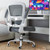 Office Chair - Ergonomic Desk Chair with Adjustable Lumbar Support (White+Black)