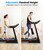 CIIHI Treadmill with Auto Incline - Adjustable Height Handrail 15% Auto Incline Treadmill with 400 lbs Capacity - Foldable Running Machine for Home with APP, Voice Control and Speaker - 8.7 MPH