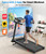 CIIHI Treadmill with 15% Auto Incline - 350 LBS Capacity Foldable Treadmill with Incline and App - Walking Running Machine for Home, Black