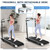 Treadmill with Desk Workstation & Adjustable Height, 450 LBS Weight Capacity, Folding Treadmill with 15% Incline, Bluetooth Speaker & App, Portable 3.5HP Walking Pad with Desktop for Home Office