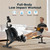 JLL Hydro + Dual Resistance Smart Magnetic Water Rowing Machine – Home Rower, 16-Level Hydro+Magnetic Adj. Resistance, Bluetooth SunnyFit App, Tilt-to-Store Upright, 51.1in Rail