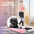 FUNMILY Smallest Walking Pad with 5% Incline, 2 in 1 Under Desk Treadmill for Home Office, 2.5 HP Mini Compact Walking Treadmill, Installation-Free/300lbs Weight Capacity/Unique Lighting Design