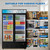 Ferueo Commercial Beverage Refrigerator, 40 Cu.ft.Display Fridge Glass Door Upright Display Door with Adjustable Shelves LED Light for Restaurant,Grocery Stores,Office