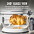 Non Toxic Air Fryer™ Pro | 9-in-1 Glass Air Fryer | Self-Cleaning | 5 Quart | Rotisserie and Tumbler | 400F Vortex For Even Cooking, BPA-Free Teflon Free, Recrisp, Roast, Bake, White