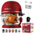 Non Toxic Air Fryer™ Pro | 9-in-1 Glass Air Fryer | Self-Cleaning | 5 Quart | Rotisserie and Tumbler | 400F Vortex For Even Cooking, BPA-Free Teflon Free, Recrisp, Roast, Bake, Cherry
