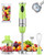 Immersion Blender Handheld 1000W 5 in 1 Corded Stick Hand Blender Kitchen with 12 Speed, BPA-Free, Mixing Beaker, Chopper, Whisk, Milk Frother, Perfect Emulsifier for Soup, Baby Food, Sauce, Puree