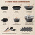 SODAY 17 Pcs Pots and Pans Set Non Stick Kitchen Cookware Sets Nonstick Induction Cookware Non-toxic Black Granite Cooking Tools with Stay-Cool Handles, Pot Protectors (PFOS/PFOA Free)