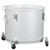 Fryer Grease Bucket 10 gal, Coated Carbon Steel Oil Filter Pot with Caster Base, Oil Disposal Caddy, Transport Container with Lid Lock Clip Nylon Filter Bag, Silver