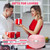 Peach Heart Shape Rice Cooker 8 Cup Cooked, 4 Cup Uncooked Rice, Multifunctional Pink Rice Cooker, 300w, with Preset Timer, 1.8L