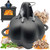 AOKDEER Wood Stove Steamer, Cast Iron Humidifier for Wood Stove, Pre-Seasoned Smoker Box & Garlic Roaster for Grill Oven, All-Season Cast Iron Steamer Pot, Fireplace Humidifier Cookware Set