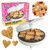 Mini Hearts Waffle Maker- Make 9 Heart Shaped Waffles or Pancakes for Breakfast Love w Electric Nonstick Iron- Unique Treat for Kids Adults- Waffler Griddle w Recipe Guide- Mother's Day Gift for Her