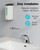 AIKE Wall Mount Automatic Foam Soap Dispenser 25 OZ Commercial Large Capacity Stainless Steel Model AK1205FA(Matte White)