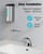 AIKE Wall Mount Automatic Foam Soap Dispenser 25 OZ Commercial Large Capacity Stainless Steel Model AK1205FA(Polished)