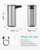 AIKE SensePro Automatic Soap Dispenser Type-C Rechargeable, Brushed Stainless Steel Finish 12.8 fl.oz. for Liquid Soap