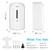 AIKE 33.8oz Automatic Wall Mount Liquid Soap Dispenser with Commercial ABS Construction, Model AK1226S(White)