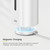 EKO Aroma Pro 13.5 fl oz Touchless Automatic Liquid Soap Dispenser, Rechargeable Electric Hand & Dish Soap Dispenser for Bathroom and Kitchen, IPX7 Waterproof, Adjustable Volume Control (White)