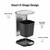 Garvee Stainless Steel Trash Can, 50 L/13 gal Hands Free Garbage Can with Soft Close Lid and Foot Pedal, Metal Kitchen Waste Bin with Inner Bucket for Living Room, Office, D Shape, Silver