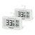 Geevon 2 Pack Refrigerator Thermometer Digital Fridge Thermometer IP65 Waterproof with Large LCD Display,Max/Min Record Function,Magnetic Back,for Fridge,Freezer Scenarios
