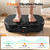 HTM Vibration Plate Exercise Machine - 300 lbs Weight Capacity, 120 Speed Levels, 9 Workout Modes for Home Fitness, Muscle Toning & Weight Loss