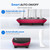 MERACH Vibration Plate Exercise Machine, Whole Body Workout Equipment for Women, Bluetooth and Silicone Pedal, Vibration Plate with Auto Mode, Vibrate Fitness Platform for Home (Red)