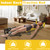 WUGCHDA Electric Alternative Inversion Traction Table, Back Stretcher Traction Table for Spine Stretching, Full Body Traction Machine Bed for Home (Yellow, Electric Small)