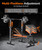 Multi-Function 6 in 1 Weight Bench Set - Leg Press, Preacher Curl Rack, Adjustable Workout Bench & Squat Rack for Full Body Exercise, Fitness Strength Training for Home Gym